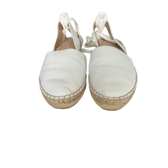 Banana Republic White Lace-Up Espadrille Size 9 Women - Picture 5 of 7